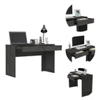 Scrivania per Computer con 2 Cassetti Senza Maniglie, Stile Tampa, Scrivania da Scrittura per Ufficio Domestico