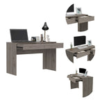 Scrivania per Computer con 2 Cassetti Senza Maniglie, Stile Tampa, Scrivania da Scrittura per Ufficio Domestico