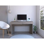 Scrivania per Computer con 2 Cassetti Senza Maniglie, Stile Tampa, Scrivania da Scrittura per Ufficio Domestico