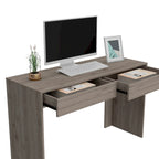 Scrivania per Computer con 2 Cassetti Senza Maniglie, Stile Tampa, Scrivania da Scrittura per Ufficio Domestico