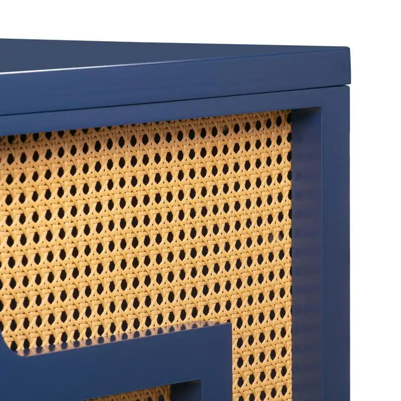Scrivania Suzie Wood e Rattan con 1 Cassetto
