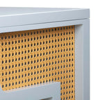 Scrivania Suzie Wood e Rattan con 1 Cassetto