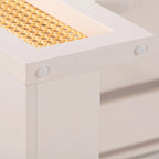 Scrivania Suzie Wood e Rattan con 1 Cassetto