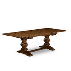 Set da tavolo da pranzo rettangolare, sedie in lino chiaro color tortora, legno massello, diverse opzioni di pezzi