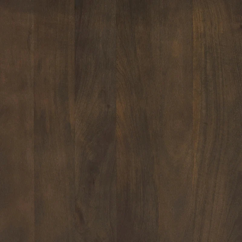 Tavolino rotondo Terra in legno massiccio marrone scuro con scanalature
