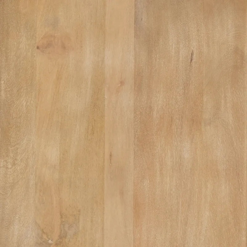 Tavolino rotondo Terra in legno massiccio marrone scuro con scanalature