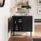 Mobile credenza 2 ante, Contenitore da salotto e sala da pranzo, Stile moderno