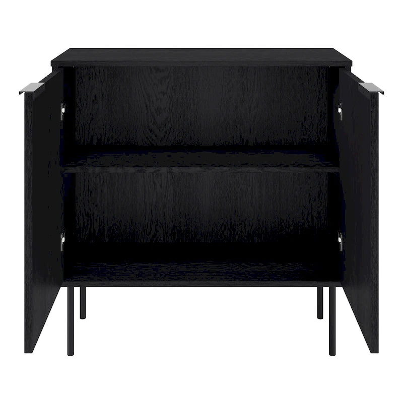 Mobile credenza 2 ante, Contenitore da salotto e sala da pranzo, Stile moderno