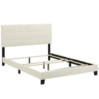 Letto matrimoniale in velluto imbottito con piattaforma, design lussuoso, non necessita di box spring