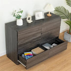 Cassettiera in legno con sei cassetti