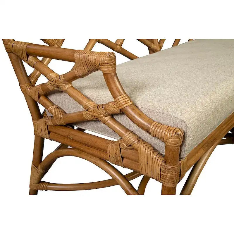 Panca in bambù, materiale naturale, leggera e resistente, panca d'accento per ingresso e camera da letto