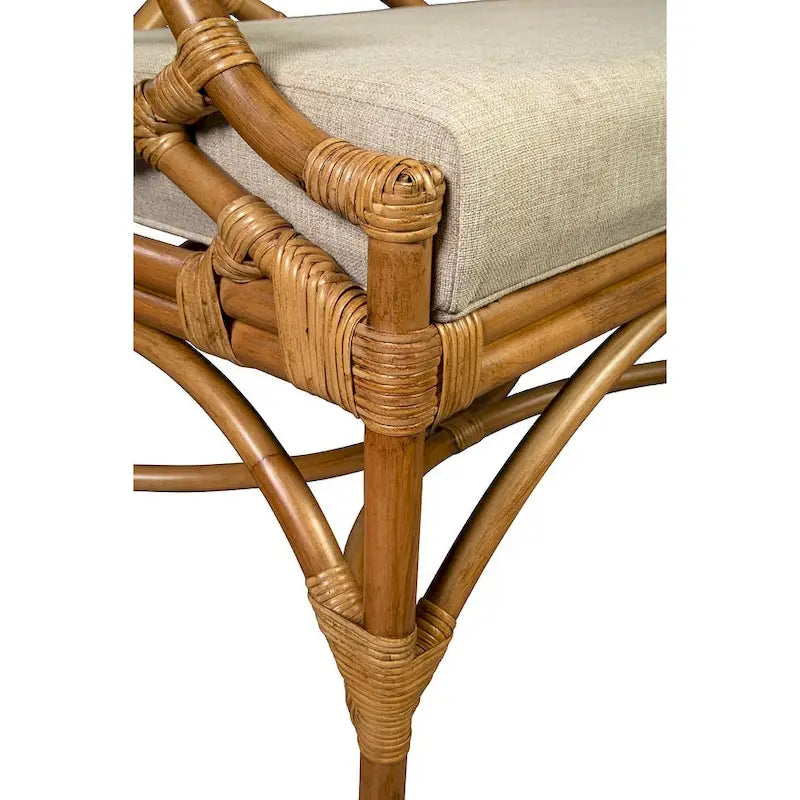Panca in bambù, materiale naturale, leggera e resistente, panca d'accento per ingresso e camera da letto