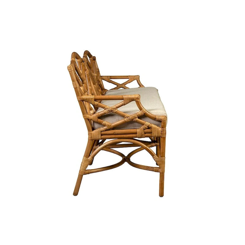 Panca in bambù, materiale naturale, leggera e resistente, panca d'accento per ingresso e camera da letto