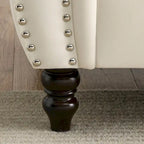 Divano Chesterfield grigio, classico design trapuntato a bottoni, 3 posti, divano da salotto
