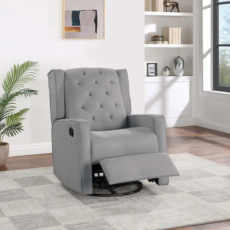 Poltrona Sdraio Girevole, Seduta e Schienale Imbottiti, Movimento Scorrevole, Soggiorno e Cameretta