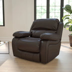 Poltrona reclinabile a dondolo in LeatherSoft