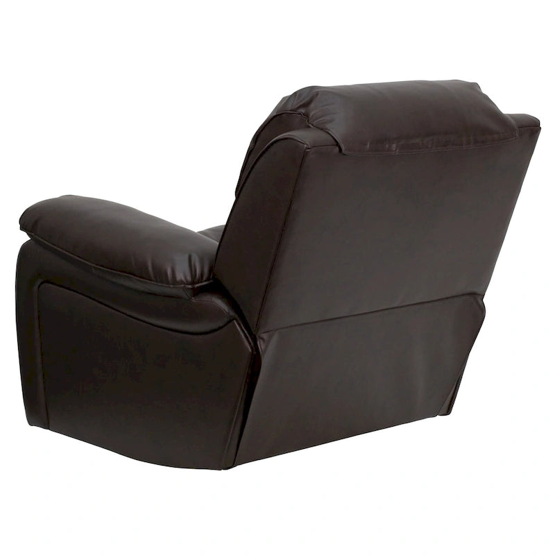Poltrona reclinabile a dondolo in LeatherSoft