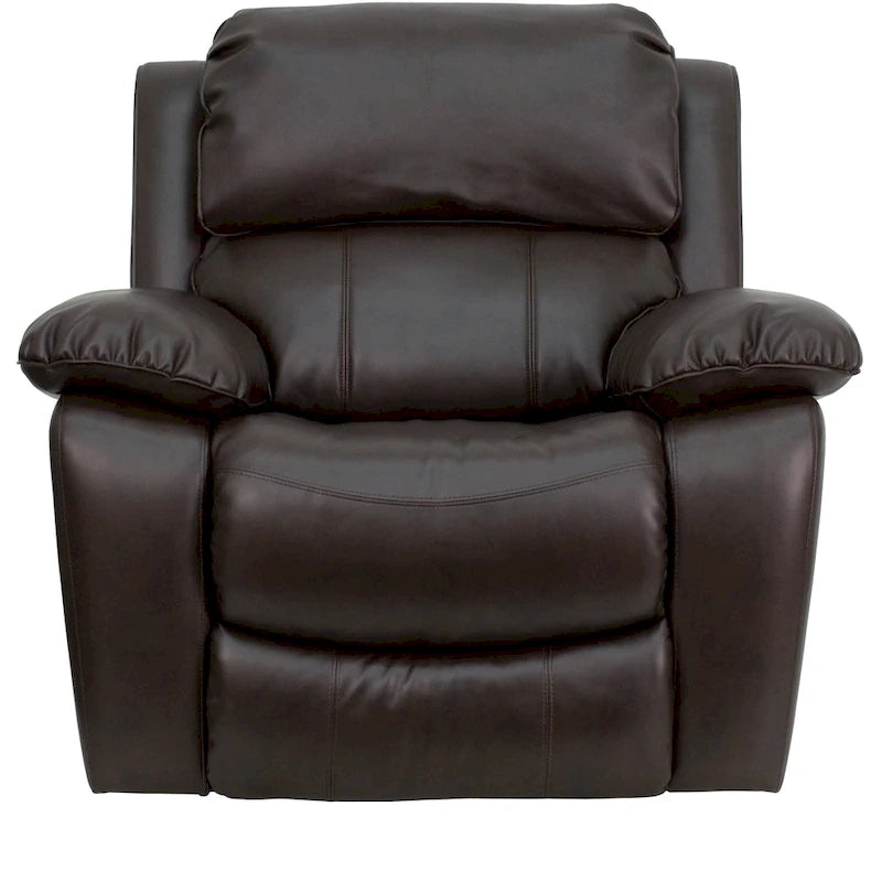 Poltrona reclinabile a dondolo in LeatherSoft
