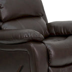 Poltrona reclinabile a dondolo in LeatherSoft