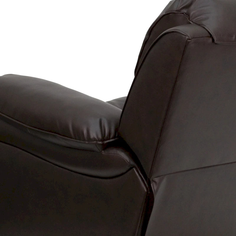 Poltrona reclinabile a dondolo in LeatherSoft