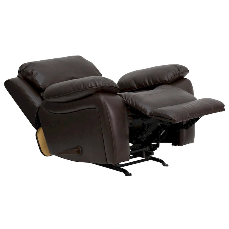 Poltrona reclinabile a dondolo in LeatherSoft