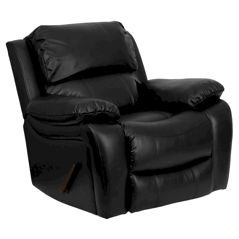 Poltrona reclinabile a dondolo in LeatherSoft