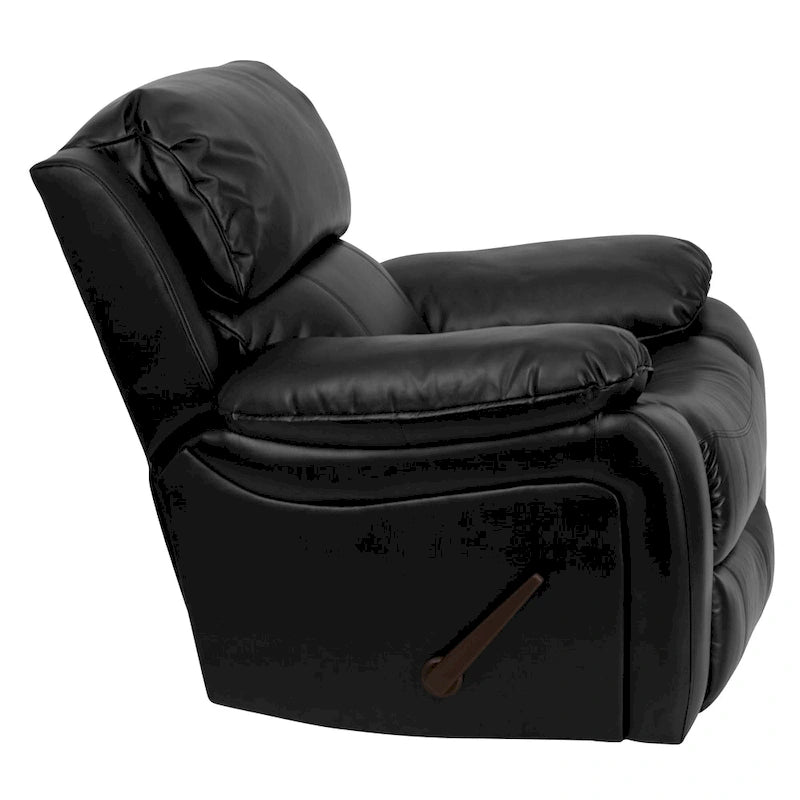 Poltrona reclinabile a dondolo in LeatherSoft