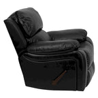 Poltrona reclinabile a dondolo in LeatherSoft