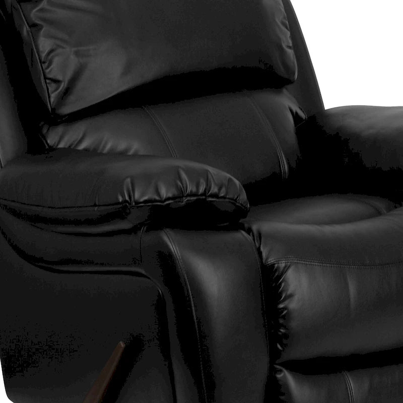 Poltrona reclinabile a dondolo in LeatherSoft