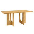 Tavolo da pranzo rettangolare in legno da 178 cm, stile moderno, 6 posti, struttura solida