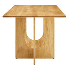 Tavolo da pranzo rettangolare in legno da 178 cm, stile moderno, 6 posti, struttura solida