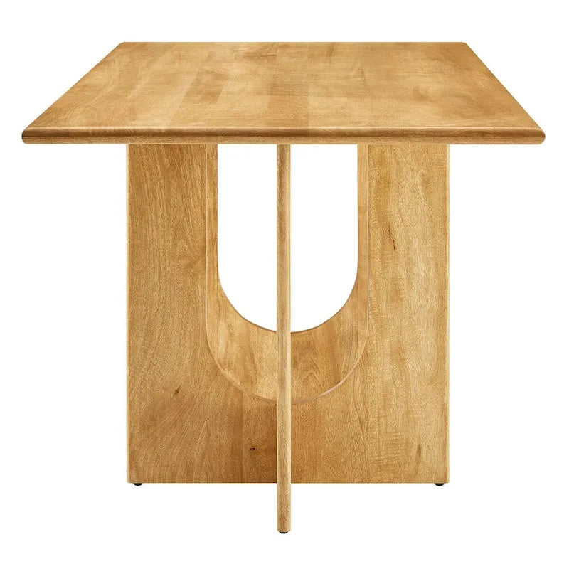 Tavolo da pranzo rettangolare in legno da 178 cm, stile moderno, 6 posti, struttura solida
