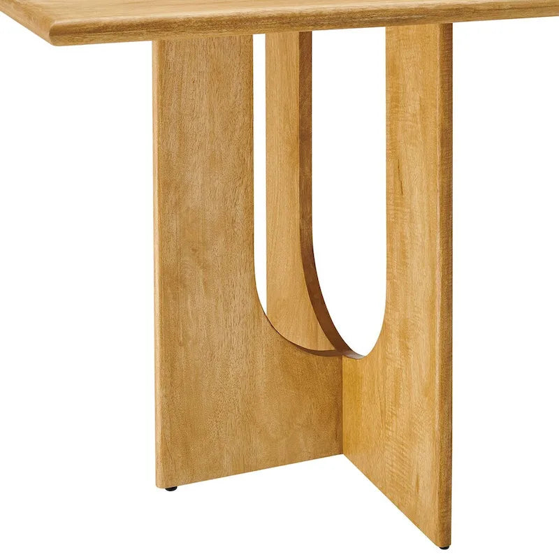 Tavolo da pranzo rettangolare in legno da 178 cm, stile moderno, 6 posti, struttura solida