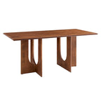 Tavolo da pranzo rettangolare in legno da 178 cm, stile moderno, 6 posti, struttura solida
