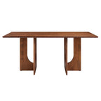 Tavolo da pranzo rettangolare in legno da 178 cm, stile moderno, 6 posti, struttura solida