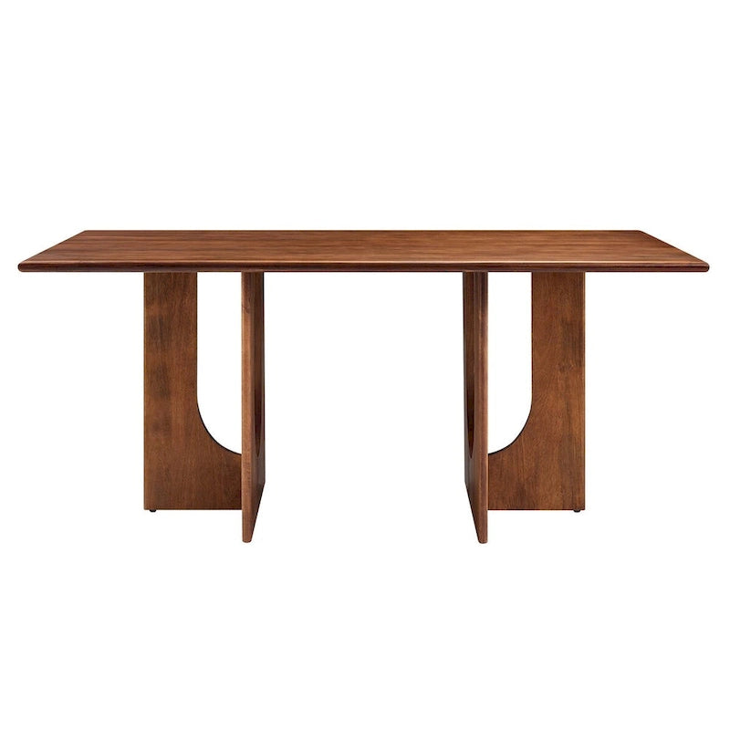 Tavolo da pranzo rettangolare in legno da 178 cm, stile moderno, 6 posti, struttura solida