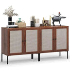 2 mobili credenza buffet da vino con anta e ripiano regolabile