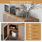 2 mobili credenza buffet da vino con anta e ripiano regolabile