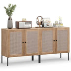2 mobili credenza buffet da vino con anta e ripiano regolabile