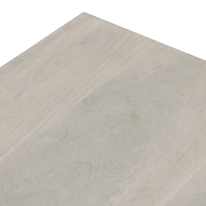 Panca in legno massello White Sand, finitura naturale chiara, panca d'accento per ingresso e camera da letto