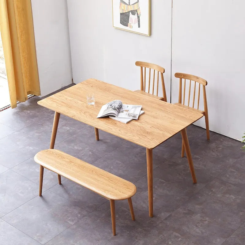 Legno di Quercia Naturale per Panca da Pranzo