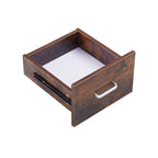 Scrivania per computer in legno massello, tavolo da ufficio con rotelle per PC, ripiani e schedario, due cassetti, vassoio CPU, una mensola