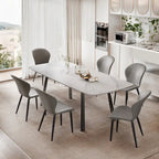 Set di 3/6/9/12 Sedie da Pranzo Moderne in Pelle PU - Comode, Facili da Pulire, Design Contemporaneo per Cucina o Sala da Pranzo