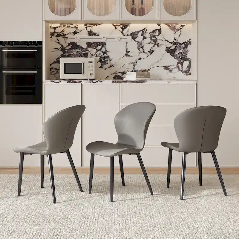 Set di 3/6/9/12 Sedie da Pranzo Moderne in Pelle PU - Comode, Facili da Pulire, Design Contemporaneo per Cucina o Sala da Pranzo