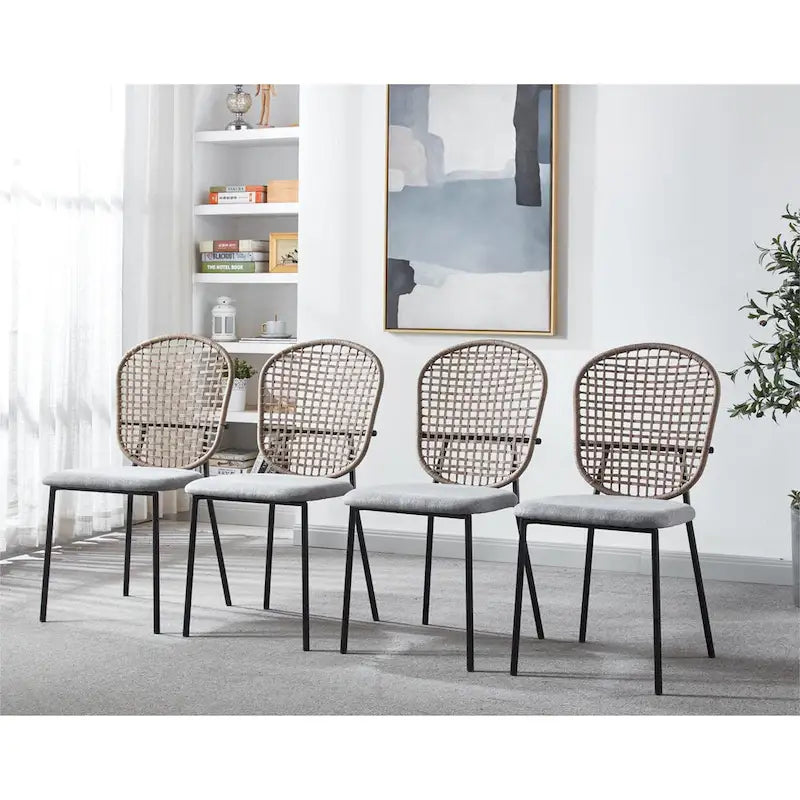 Tavolo e sedie 1+45 pezzi, set da pranzo bianchi, set da cucina, set da caffè