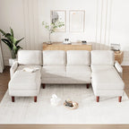 Divano combinato a U 103W con cuscini,