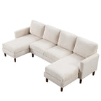 Divano combinato a U 103W con cuscini,