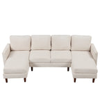 Divano combinato a U 103W con cuscini,