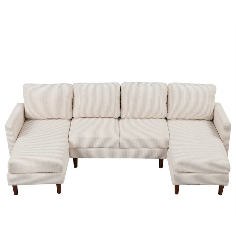 Divano combinato a U 103W con cuscini,