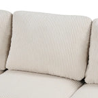 Divano combinato a U 103W con cuscini,
